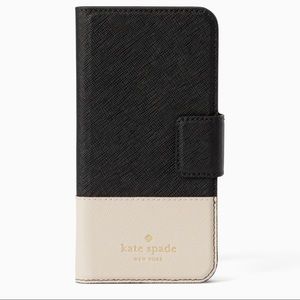 Kate Spade leather wrap folio case iPhone 7/8